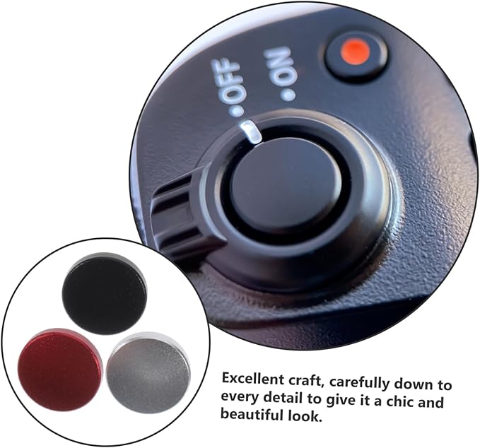 DOITOOL 3pcs Replacement Camera Shutter Release Button Concave Design for Enhanced Comfort and Control Compatible Camera Models Easy Installation and High Durability