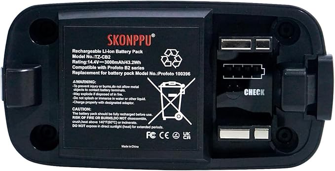 Replacement Li-ion Battery for 100396 Compatible with Profoto B2 Camera Flash 14.4 V 3000 mAh/43 Wh