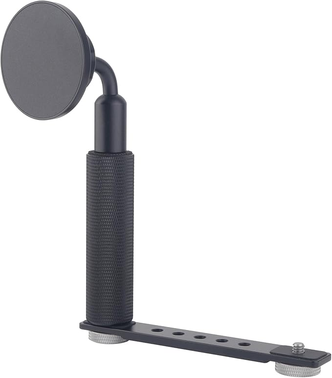 Magnetic Phone Holder with Handle Grip for DJI Osmo Pocket 3, Pocket 3 Accessories Expansion Adapter with 1/4" Thread Hole, Compatible with Magsafe Phones