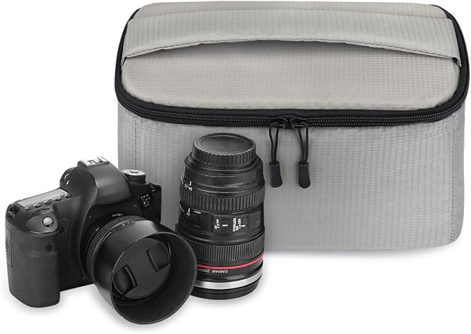 S-ZONE Padded Folding Camera Bag for DSLR SLR Camera TLR Sony Canon Nikon or Flash