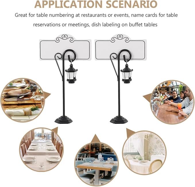 TEHAUX Note Clamp Holder 8Pcs Metal Photo Clips Creative Wedding Message Holders for Home Office Tabletop Display and Memo Organization