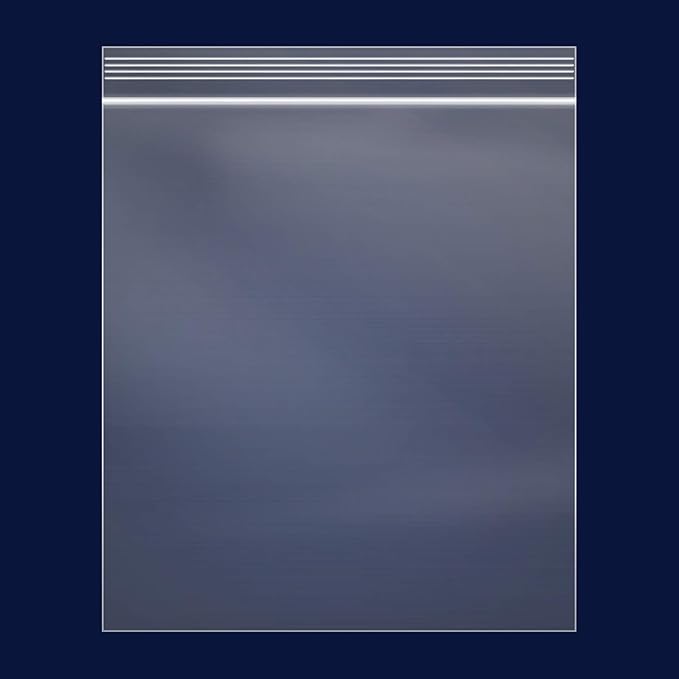 iMailer - 100 Count - 14" x 20" Large Clear Reclosable 2 Mil Zipper Bags - 2 Gallon Zip Bags for Clothing, T-Shirts, Pants