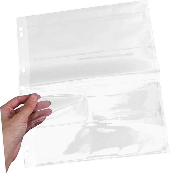 10pcs Waterproof Film Negative Sleeves for Archival Photo Storage Heavy Duty Document Holders with Binder Pocket Design for Photographers and Film Enthusiasts