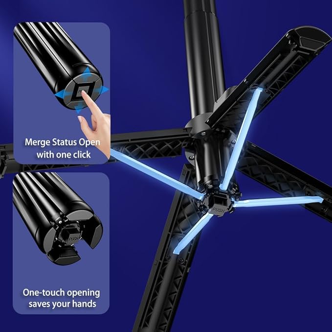Selfie Stick Gimbal Stabilizer, Single Axis Stabilizer Selfie Stick with Light Tripod 360° Rotation with Remote Control for iPhone/Andriod for Vlog Live Broadcast TIK Tok YouTube Vlogging