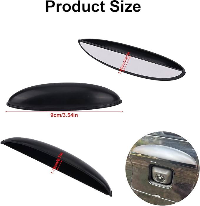 2pcs Backup Rear Camera Protective Cover, Car Rear View Camera Rain Shield Stickers Anti-Rain Protector Car Exterior Accessories for Blocking Rainwater and Clearer Reversing View (Black)
