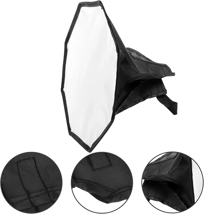 VERDANVERSE Camera Flash Softbox Diffuser Lighting Cover Photography Speedlight Reflector Diffuser Portable for Video Recording and Studio Lighting