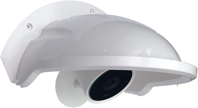 Universal Sun Rain Shade Camera Cover Shield for Nest/Ring/Arlo/Dome/Bullet Outdoor Camera - White