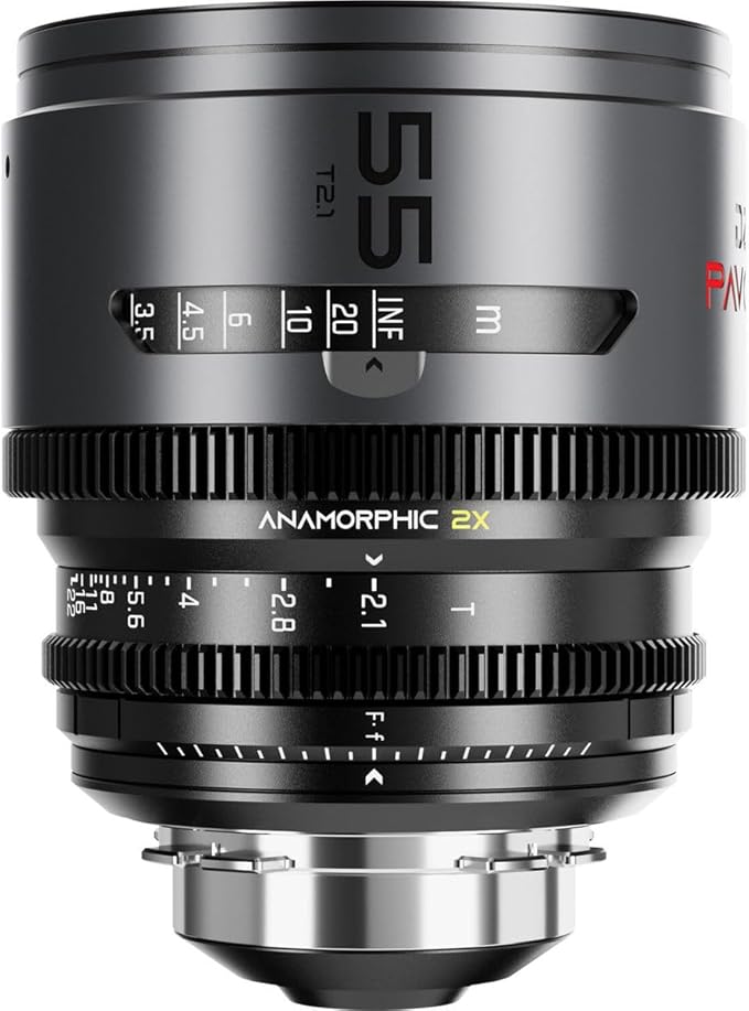 DZOFILM PAVO 2X Anamorphic Prime Lens for PL/EF Mount, Neutral Coating - 55mm, T2.1
