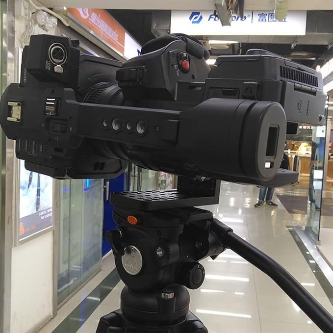 Camera L Bracket Lock On Quick Release Plate for Canon Nikon Sony 4K Video Camcorder DSLR 3/8" 1/4" Vertical Shooting FX3,FS5,FS7,FX6,FX8,FX9,NX80,XC10,XC15,NX100,Z150 ARRI Alexa Mini Amira up to 20kg