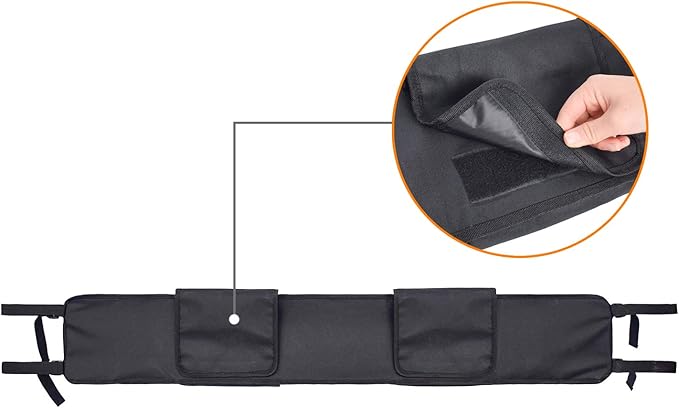 MYDAYS UTV Roll Cage Organizer Case, Cargo Rear Storage Bag Gear Bags,Tools Storage Solution for Most Full Size UTVs, Polaris, Yamaha and Kawasaki UTVs