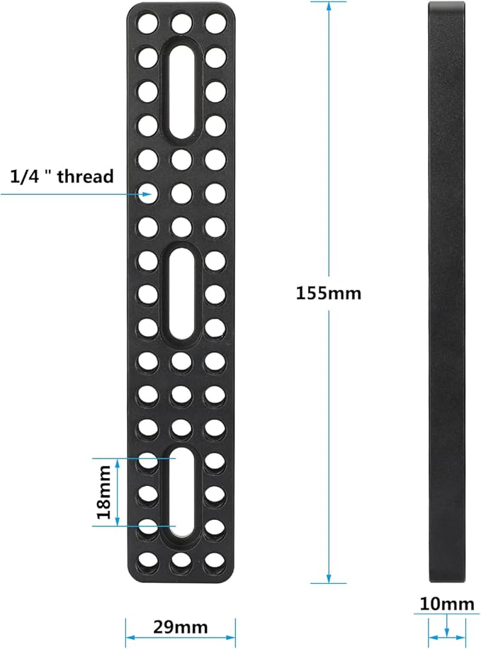 CAMVATE Universal Magic Arm + Super Crab Clamp + Camera Baseplate Extension Long Cheese Plate