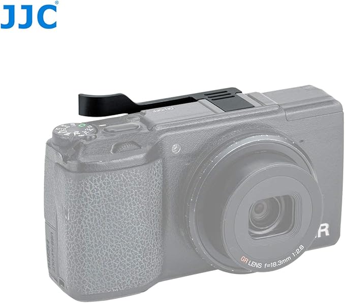 JJC TA-GR2 Thumbs Up Grip for Ricoh GR II Camera, Ricoh GR II Thumbs Grip, GR II Thumbs Up Grip, Made of Premium Aluminium Alloy, Hot Shoe Grip for Ricoh GR II