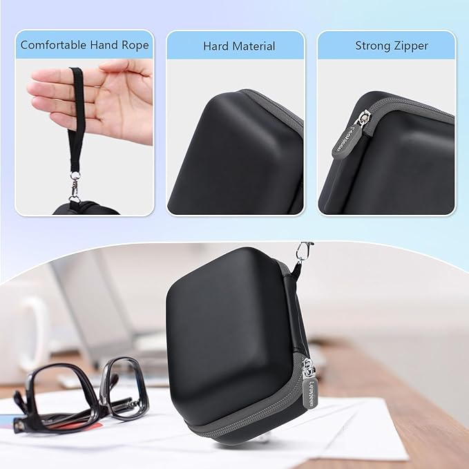 Leayjeen Digital Camera Case Compatible with LUMIX ZS99/ LX10/ ZS80/ ZS100/ ZS70/ ZS200/ ZS60 4K Digital Camera,Compact Digital Camera-Black(Case Only)