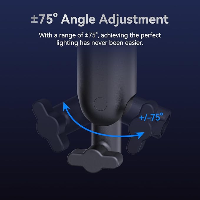 Ulanzi LA03 Handheld Light Stand Adapter, Quick Adjustment DSLR Mirrorless Camera Camcorder Monocular Hand Grip Stabilizer with 1/4" Screw, Portable Handheld Grip for COB Light, Tripod, Phone Clips