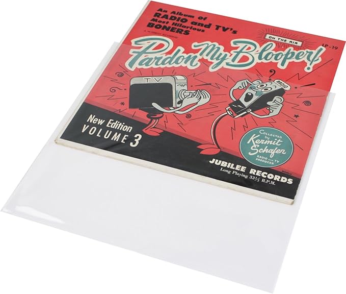 10" Record Outer Sleeves - Super Clear Premium 2 Mil Thick - Archival Quality BOPP - 10SB02 (500)
