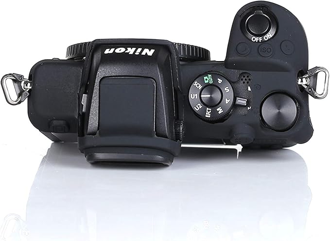 Professional Secure Silicone Camera Case Cover Housing Body Skin for Nikon Z50 Z 50 Mirrorless Digital Camera (Black)
