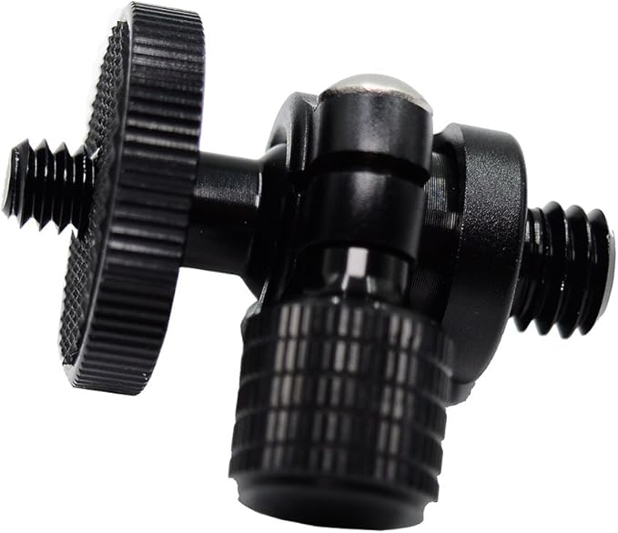 koolehaoda Mini Ballhead Camera Tripod Ball Head Mount and 1/4 to 3/8 Connector (1/4 to 3/8 Connector)