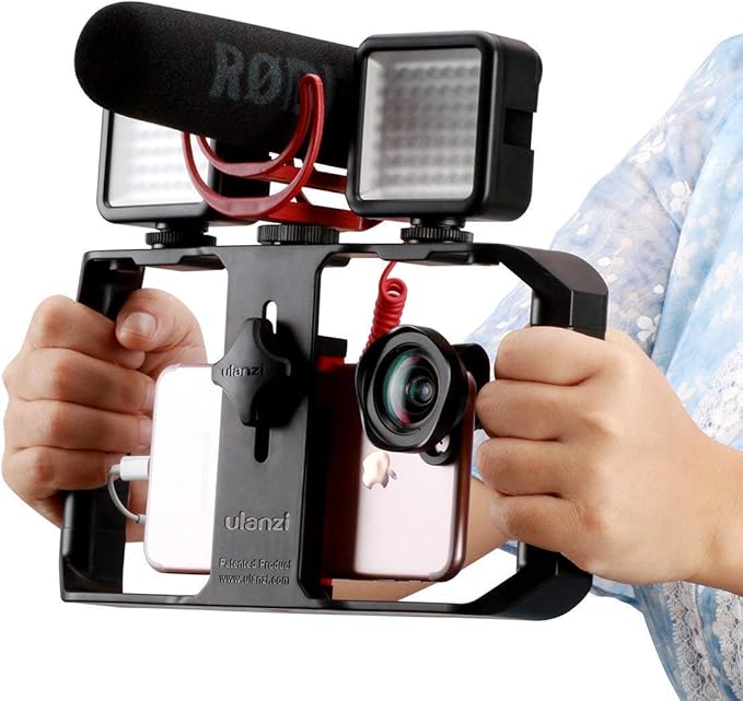 ULANZI U200 Smartphone Video Rig with Light Bundle with U Rig Pro Video Rig