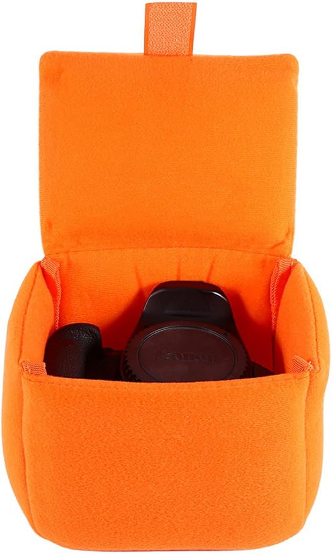 Yosoo DSLR Camera Bag Insert Pad Shockproof Protection Camera Case Bag Organizer Accessory For Photographing (Orange) Camera Padded Insert