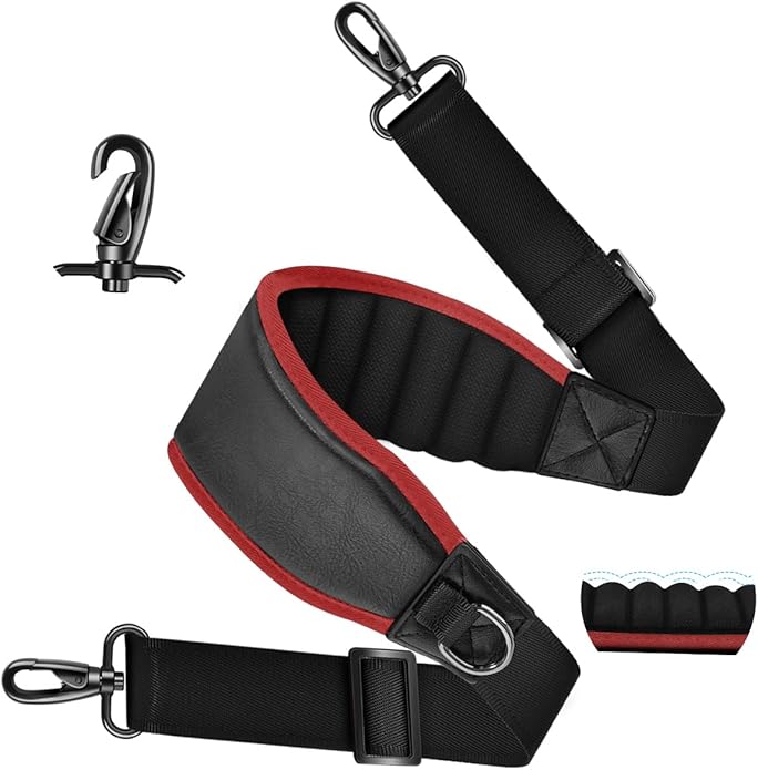 ZINMARK 60 inch Cushion Ultra Comfortable Bag Strap Thicken Shoulder Strap with Double Adjustable Buckles for Crossbody Bag