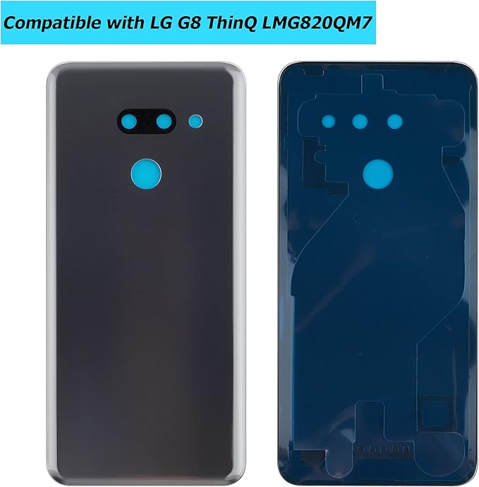 New Replacement Battery Door Cover Back Cover Kompatibel for LG G8 ThinQ LMG820QM7 LM-G820UMB LMG820UM2 Platinum Gray Akkudeckel…