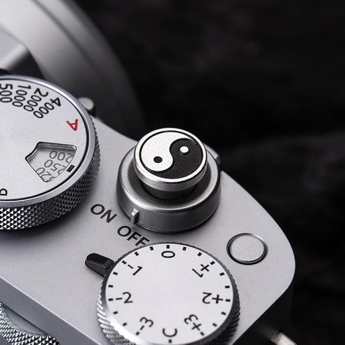 DBZZ Camera Soft Release Button, Shutter Button for Fujifilm X-T5 X-T4 X-T3 X-T30 X-T30 II X-T20 X-PRO3 X100VI X100V X-E4 X-E3 for Nikon zf (Eight Diagrams Button)