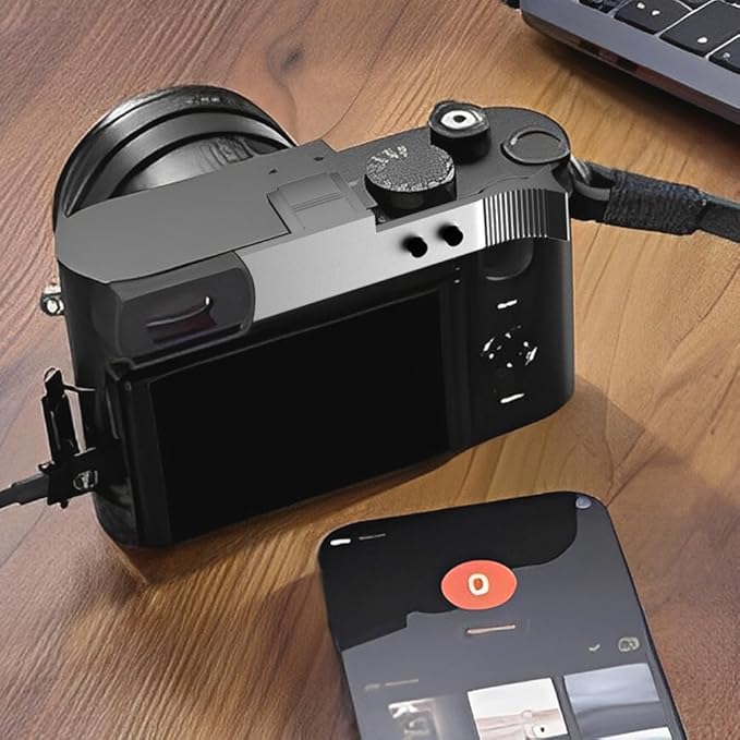 Thumb Up Grip for LEICA Q3 Aluminum Hand Grip with Protective Film - SLIVER