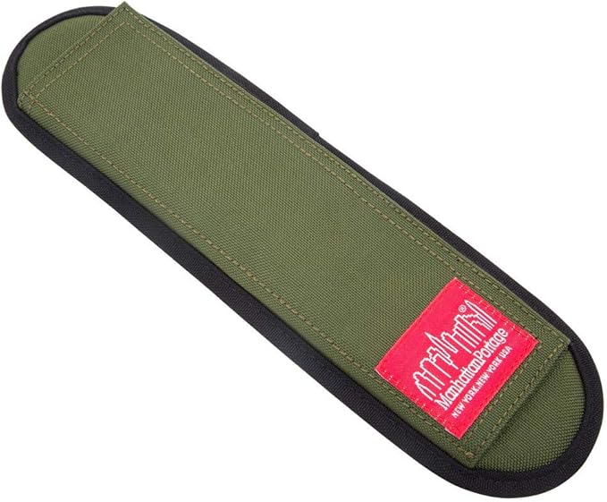 Manhattan Portage Shoulder Pad Hook & Loop Attachment With Comfortable Thick Padding Universal Fit for Straps up to 2.5” Wide 1000D Cordura (Olive)