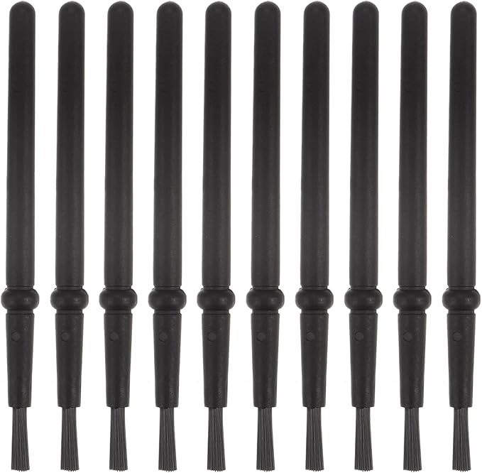 HARFINGTON 10pcs Anti-Static Cleaning Brush 21mm Dia PV Plastic Conductive Bristles Small Narrow Anti Static ESD Brushes for Clean PCB Laptop Keyboard Fan