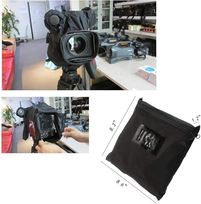 Runshuangyu Professional Waterproof Camcorder Rain Cover Protector for Sony HVR-HD1000C MC1500C MC2500C, EX330 350 600P 650P Panasonic MD10000 MD9000 DVC63 MDH1GK HMC73, AJ-HPX3100MC, AG-HPX610MCF PMW