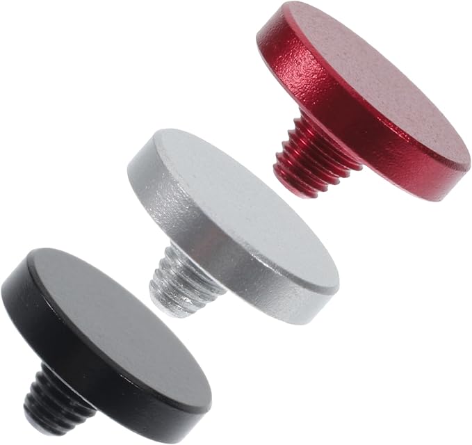 3Pcs Aluminum Alloy Flat Shutter Release Button for Enhanced Camera Control Upscale Reduce Shake and Image Clarity Compatible with Various Cameras