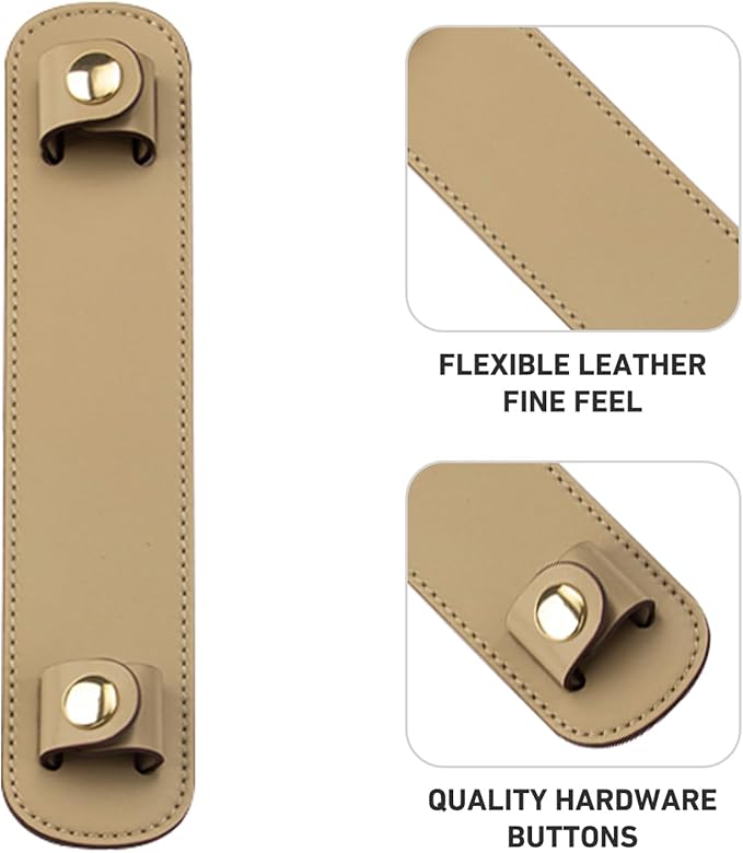 Shoulder Strap Pad Replacement,Microfiber Leather Strap Pads Detachable Cover for Tote Bag