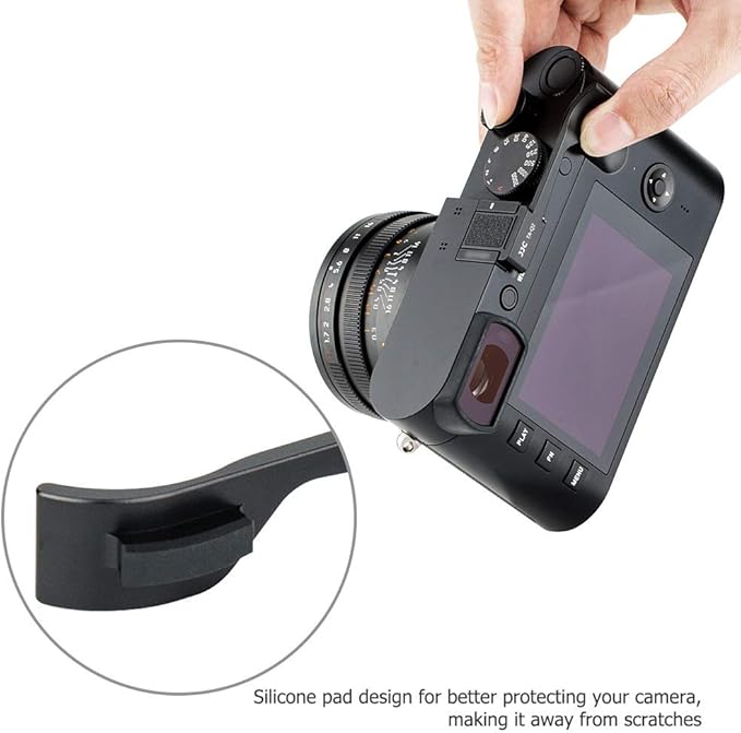 JJC Deluxe Dedicated Metal Thumb Up Grip for Leica Q2 Thumb Support