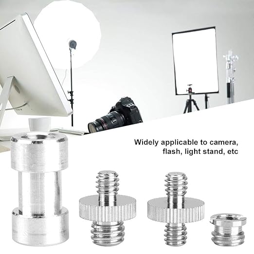 20pcs Camera Screw Converter, 1/4Inch to 3/8Inch Male Female Threaded Screws Adapter Converter Accessory,for Digital Camera Tripod/Monopod/Ballhead/Flash Light Stand