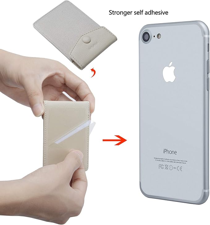 Ultra-Slim Self Adhesive Credit Card Leather Wallet