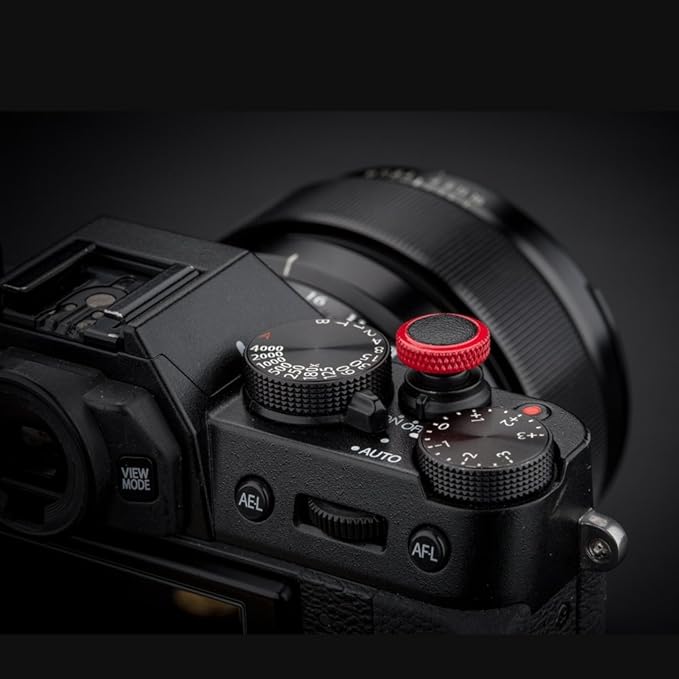 JJC Camera Soft Release Button, Shutter Button for Fuji Fujifilm X-T5 X-T4 X-T3 X-T50 X-T30 III II X-PRO3 X100V X100F X-E5 X-E4 X Half GFX100RF Sony RX1R II RX10 IV III Leica Q3 M10 M9 Nikon Zf Df F3