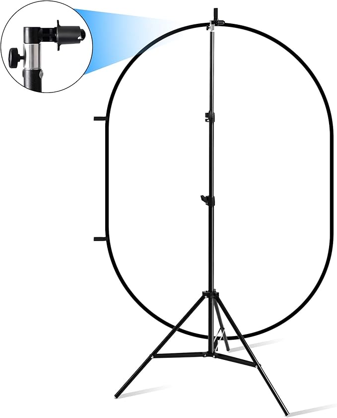 Selens 59x39in Pop-up Soft Light Diffuser Kit, with 6.6 Ft Light Stand & Clip Holder for Photo Studio Portrait and Product Shooting