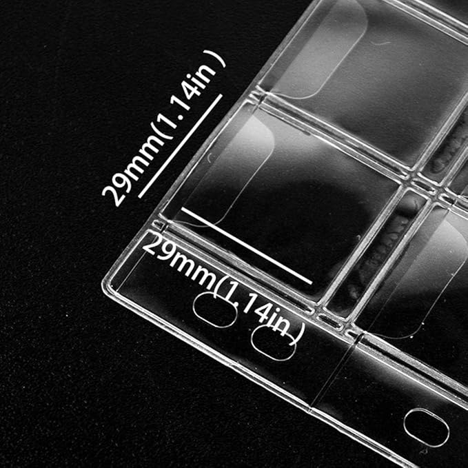 420 Pockets Coin Binders Pages - 1.14 inch Holders 10 pcs Loose-Leaf Sheets Acid-Free Collection Holders for Medallion Coin Stamp Currency Collecting Supplies 29x29mm / 1.14x1.14 inch CS03242