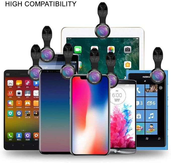 Apexel Phone Camera Lens-Macro Lens+Wide Lens+Fisheye Lens+Telephoto Lens+CPL/Flow/Radial/Star Filter+Kaleidoscope 3/6 Lens 10 in 1 Lens Kit +Remote Shutter for iPhone, Samsung,LG and Most Smartphones