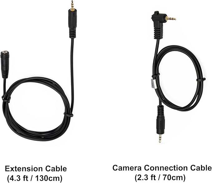 Kiwifotos RS-60E3 Remote Switch Shutter Release Cord for Canon EOS Rebel T6 T7 T5 EOS R50V R6 Mark III II R6 R7 R8 R10 R100 RP T8i T7i T6s T6i T5i T4i SL3 SL2 90D 80D 70D 77D M5 M6 Mark II SX70 & More