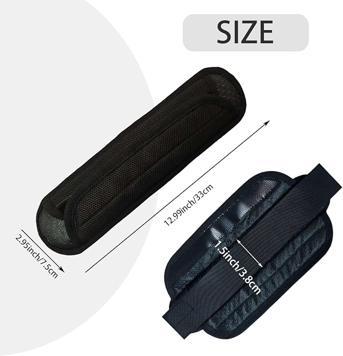2PCS Shoulder strap pad, with Ultra thick Cushion, Luggage Bag Crossbody, Plus Long & Anti-slip &Breathable, Universal