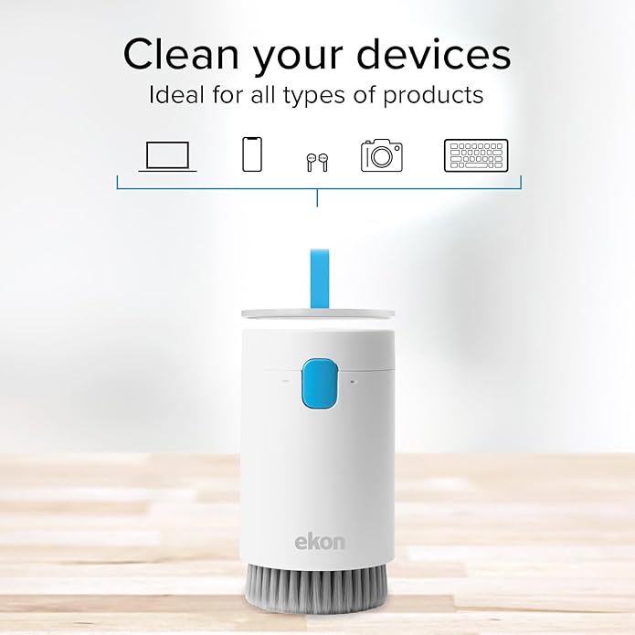 Ekon Unisex Adulto Multifunctional Cleaning Kit di Pulizia per Device, Bianco, White, Einheitsgröße