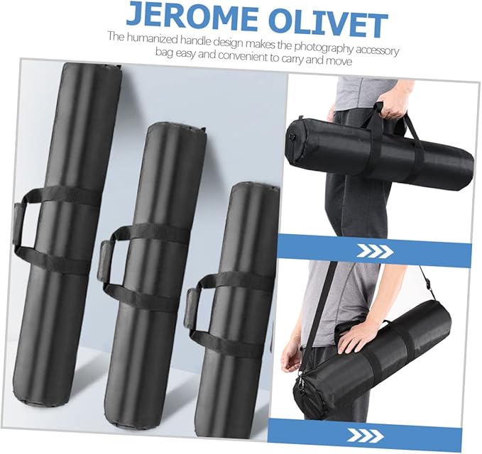 STOBOK Thick Foam Padded Tripod Bag Handle and Shoulder Strap for Photographers Portable Lighting Equipment Storage Case Suitable for Travel and Outdoor Use