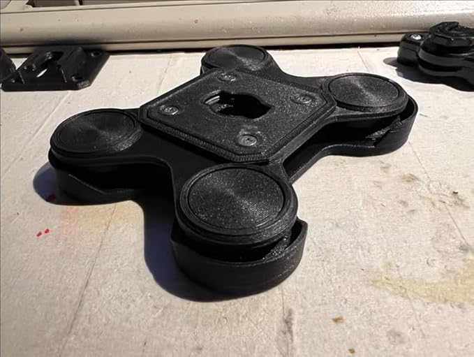 AXON Recorder MOLLE Attachment Holder, Black, Tactical Gear Mount Systemc Carbon Fibre Style (Magnetic-Attachment Style)