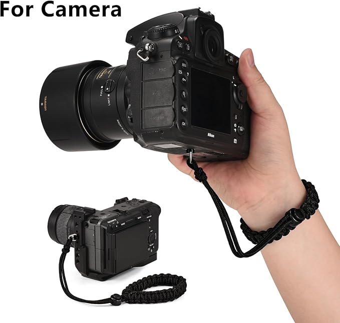 TLEVZKM Camera Wrist Strap, Adjustable Anti-Drop Nylon Hand Rope with 1/4-20 Screw for GOPRO Insta360 DJI Selfie Stick Canon Nikon Sony DSLR Cameras