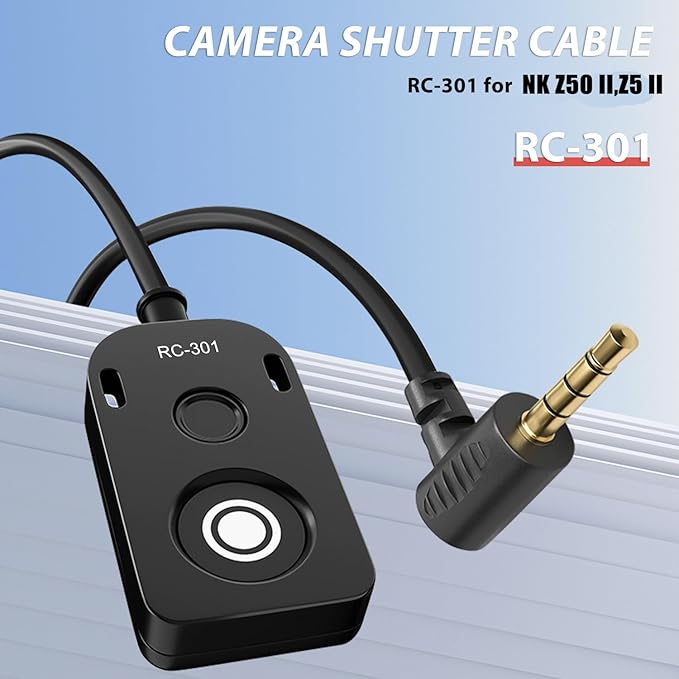 The RC301-DC3 Substitution for Nikon mc-dc3 Remote Release The 150cm/59in Small Remote Control of The Shutter Release Button Z5II/Z50 II/ZR Second-Generation Cameras z50ii /z5 ii (RC301-DC3)