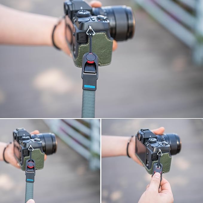 mecizox Camera Wrist Strap, Camera Hand Straps for Photographers, Adjustable Quick Release for DSLR SLR