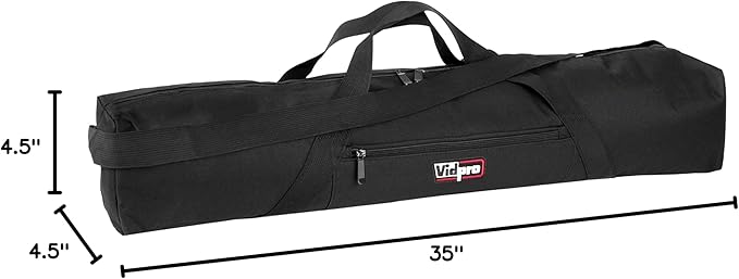 VidPro 35 inch Tripod Carrying Case with Strap for Bogen-Manfrotto, Sunpak, Vanguard, Slik, Giottos and Gitzo Tripods