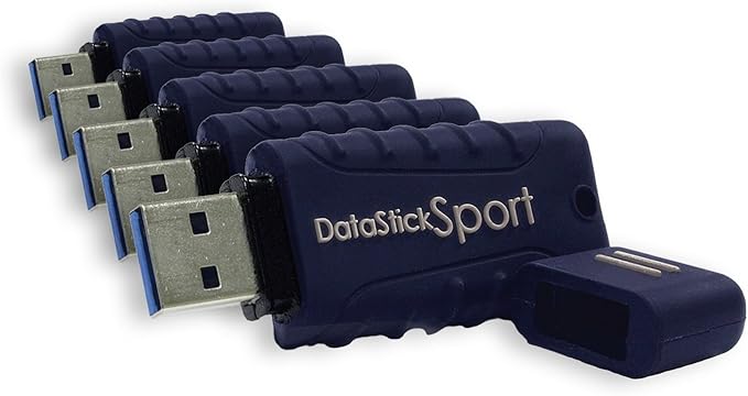 Centon DataStick Sport USB 3.0 Flash Drive 16GB x 5, Navy Blue (S1-U3W2-16G-5B)