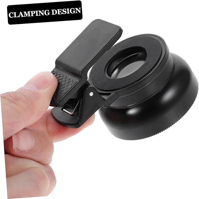 Homoyoyo Phone Lens Cell Phone Mobile Phones Phone Macro Lens for Phone Clip on Phone Lens Phones Lens Clip on Smartphones Lens Multifunction Aluminum Alloy Telephone